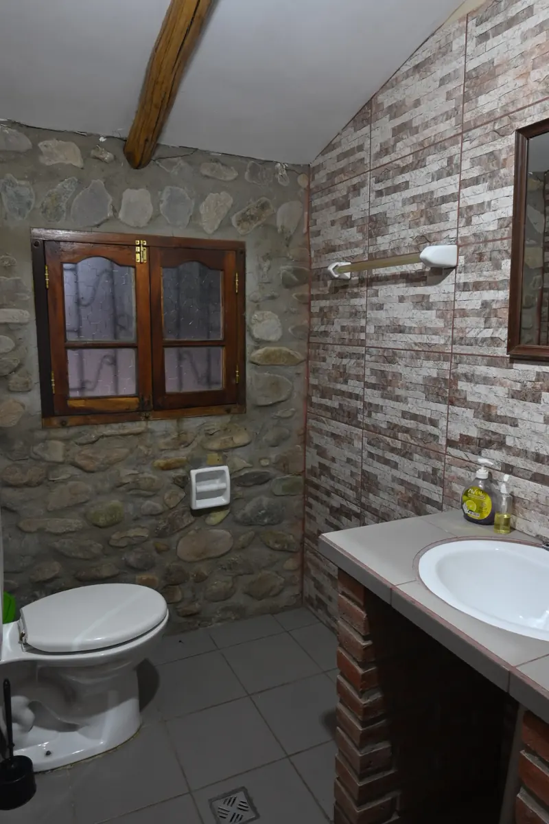 Uno de los dos baños de la Cabaña 4